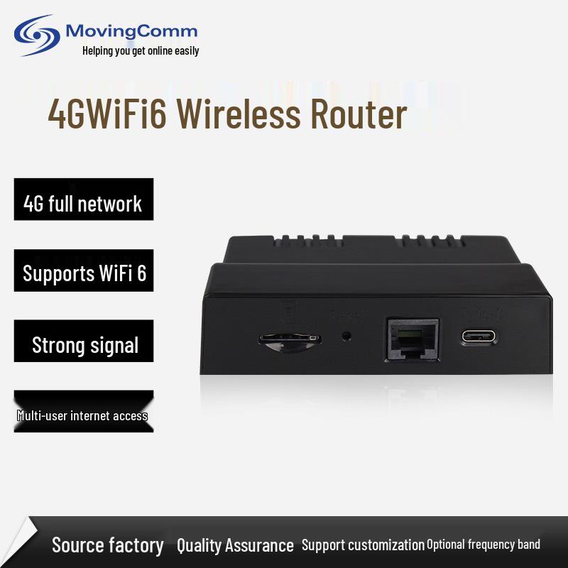 Starhengxun Portable Mini WiFi 6 Router with 4G, CPE, and Card Slot for Live Streaming at Home or Office