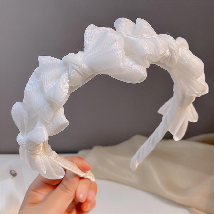 Accesorii de Păr Noi Temperamen Pălărie de Cap Primăvară Vară Plasă Mătase Bandă de Păr Stil Coreean Bandă de Păr Femei Bandă de Păr Fundă Cerc de Păr