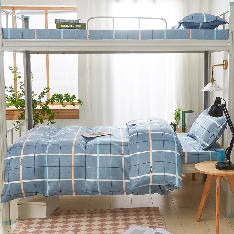 2026 Plush Student Dorm Single Bunk Bed 3-Piece Set - Cozy, Soft, Skin-Friendly