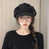 Korean Style Octagonal Hat British Style Painter Hat Retro Cloud Beret  Girl