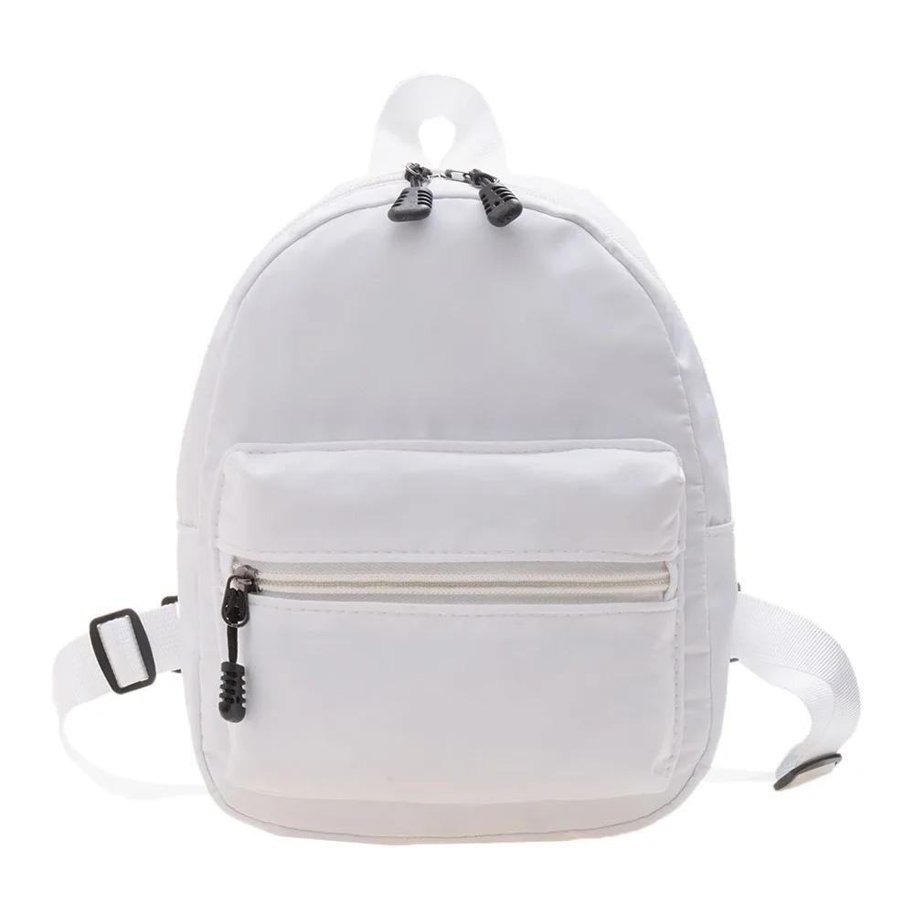 

Nylon Backpack Preppy Mini School Bags For Girls Cute Small Travel Women Backpack Waterproof Solid Casual Knapsack Rucksack New