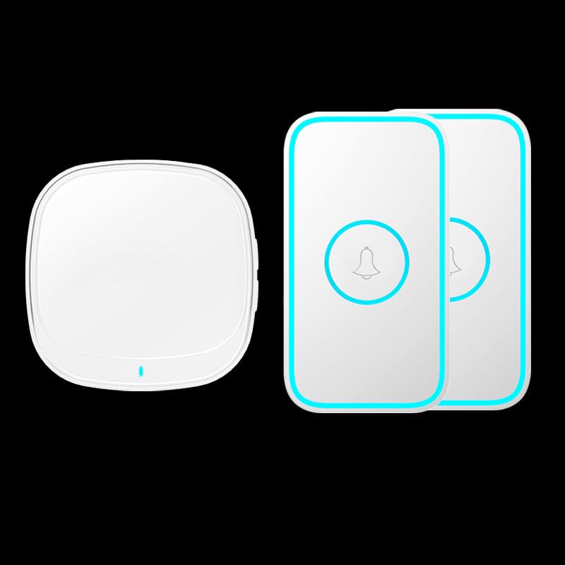 USB Wireless Smart Doorbell with Long-Range Remote Control белый