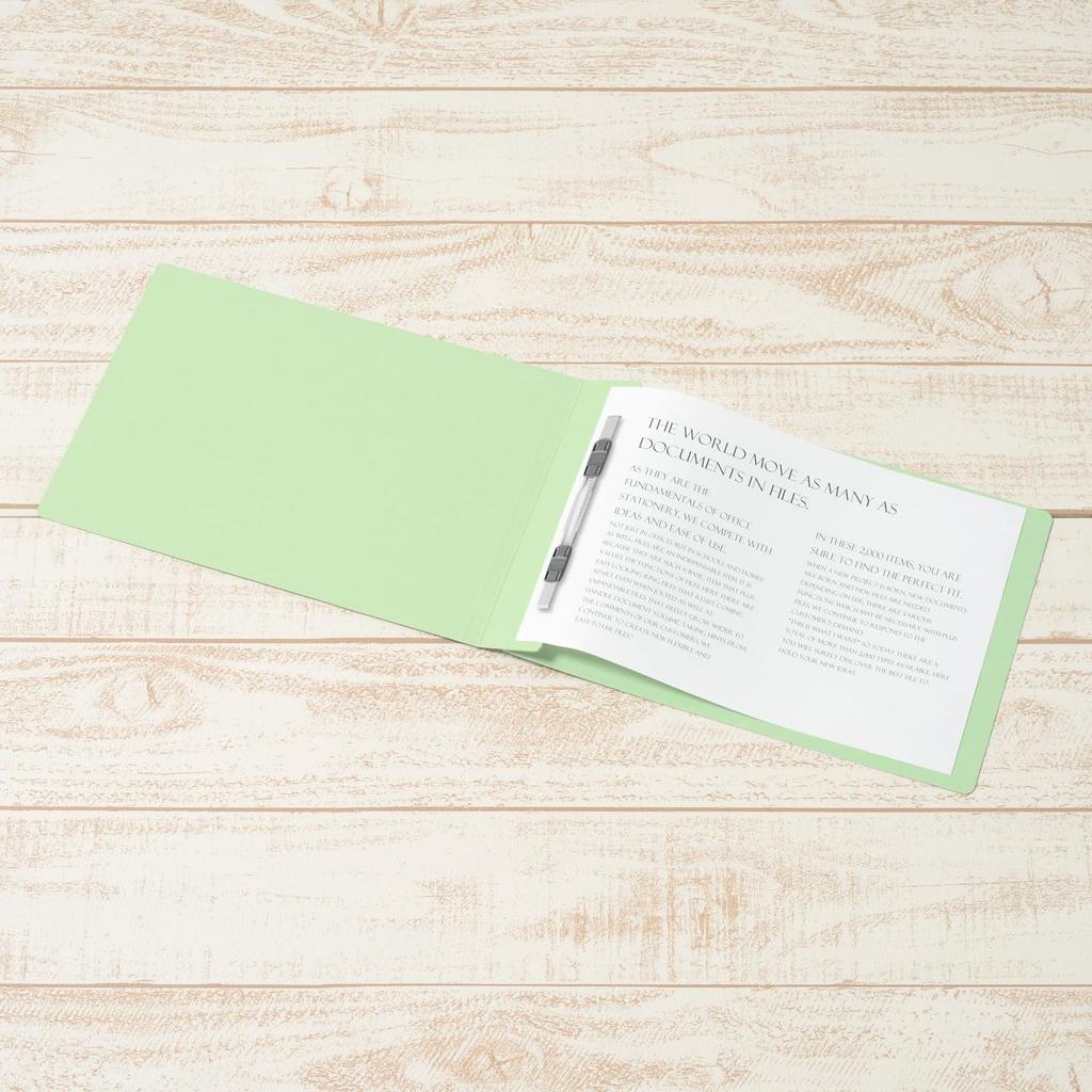 Plus Flat File, Resin Binding, B5 Horizontal, Green, 10 Books, NO.032N 78-306×10