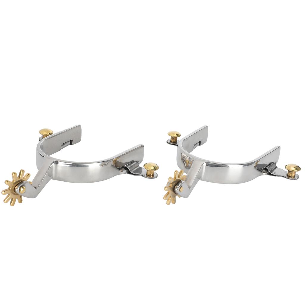 1Pair Stainless Steel West Style American Type Unisex Not Rust Spurs Accessories