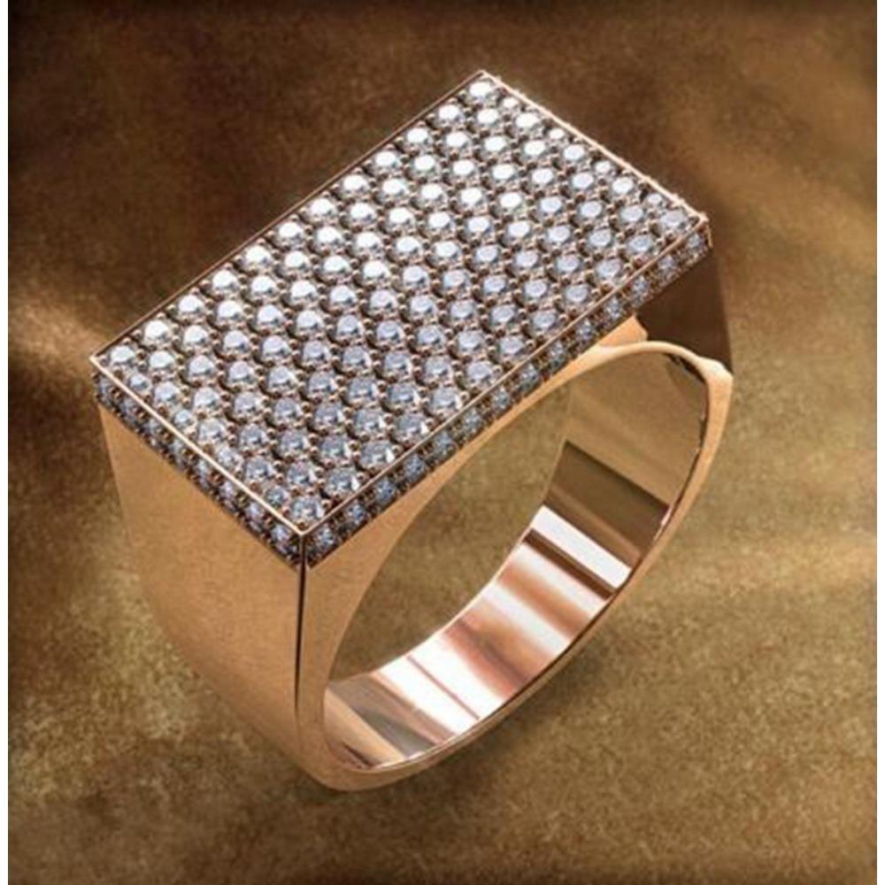 

Европейское и американское популярное кольцо для мужчин с доминирующим дизайном, инкрустированное сплавом и бриллиантами No. 14