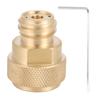 Brass CO2 Adapter Replace   Canister Conversion (Gold)