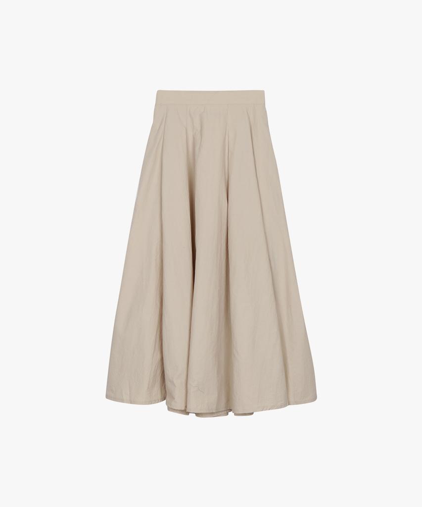 Hillioteu Kesa Flare Long Skirt_Beige
