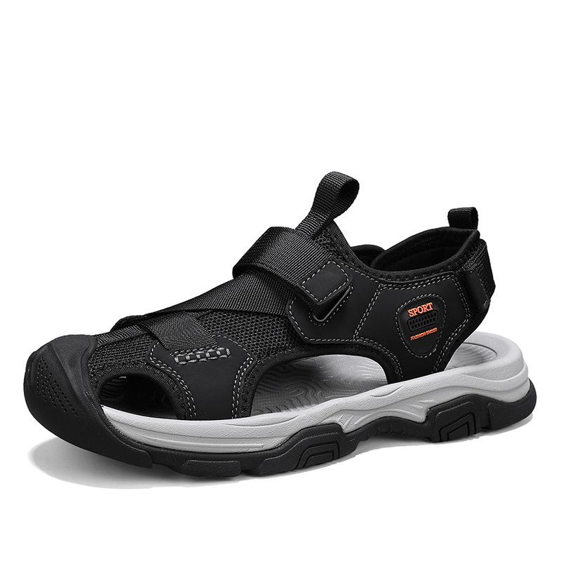 Men s Plus Size Casual Cowhide Beach Sandals 45