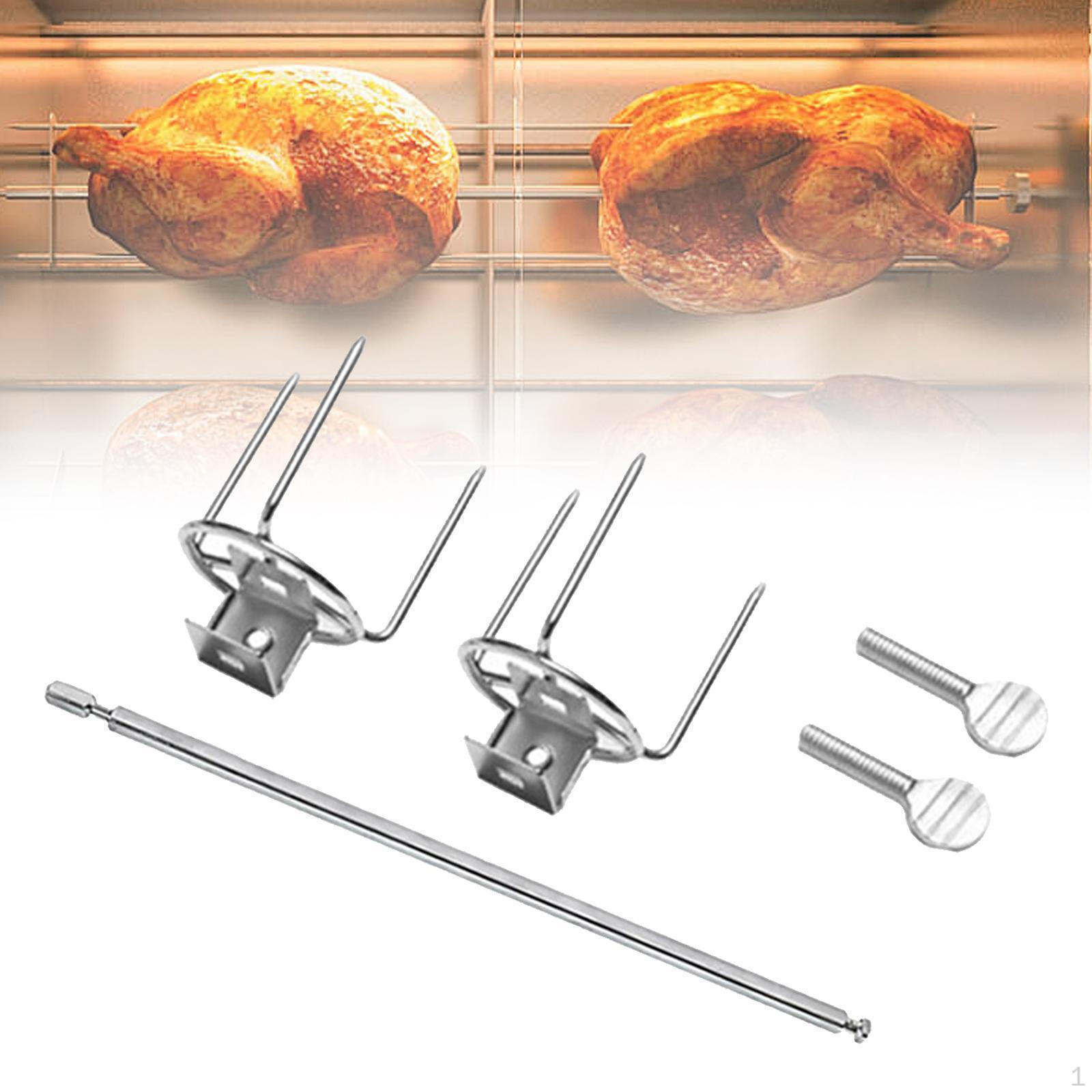

Тримач для курячих шашликів з поворотною виделкою для смаження 28cm