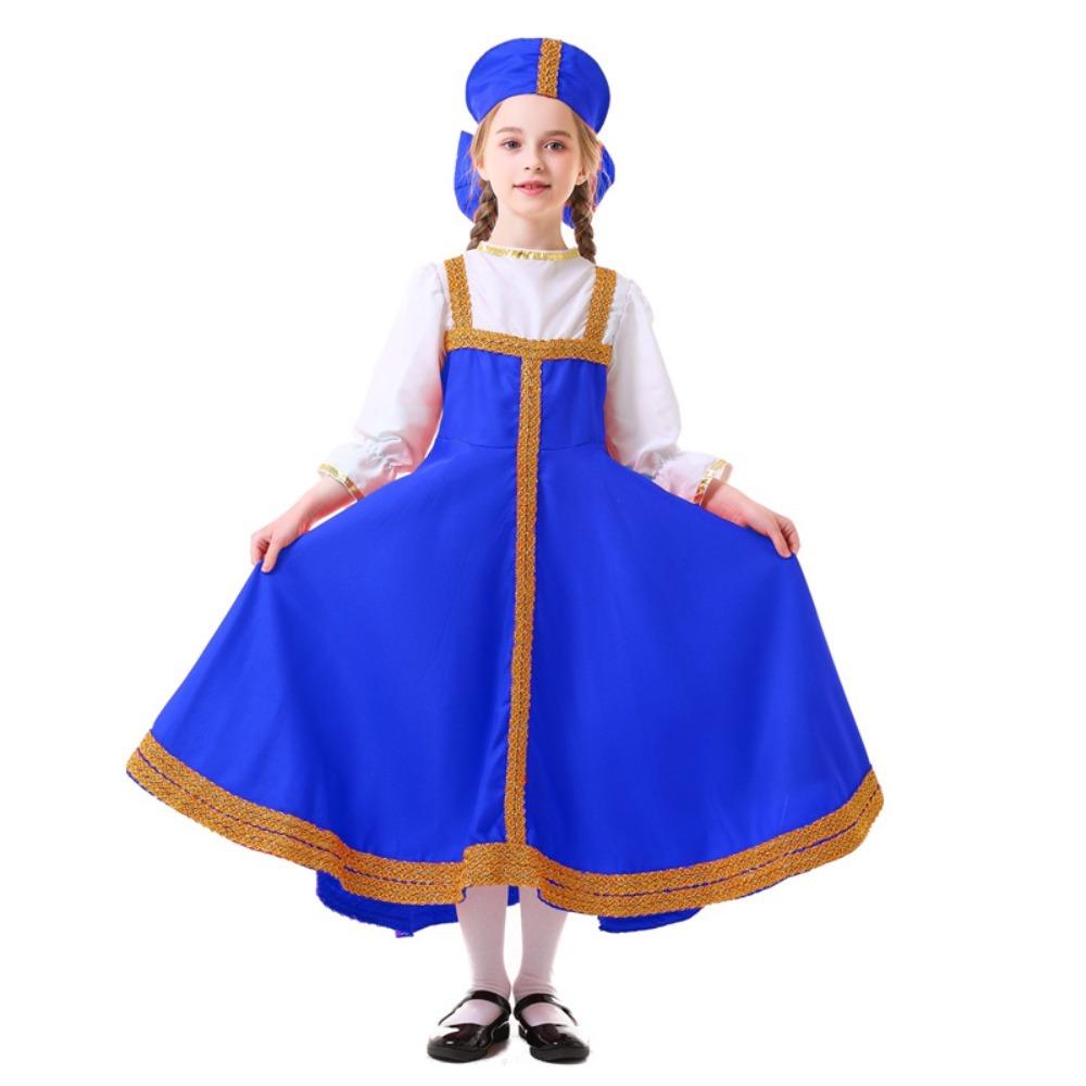 Fancy Dress Folk Dress Dance Wear Traditional Clothing Cultural Dress Sarafan Folk  Cosplay Event