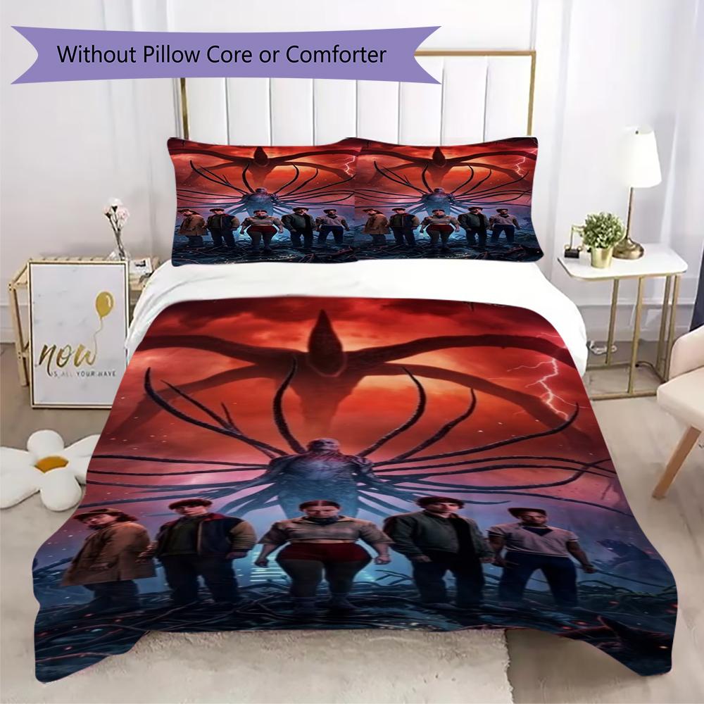 Upside Down Terror Bedding 1 Duvet Cover 2 Pillowcase Without Core Without Core Duvet Cover And Pillowcase Bedding Set