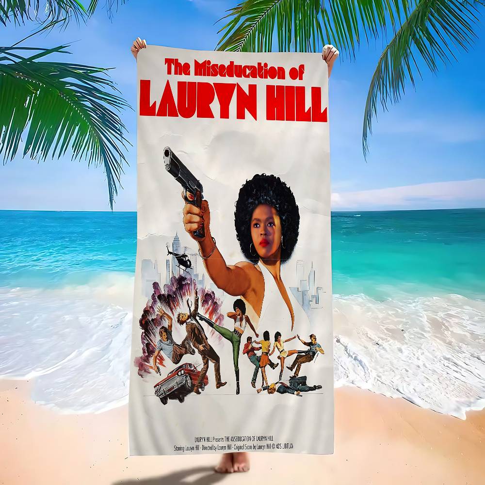 

L-Lauryn H-Hill Pop Hip Hop Rapper Microfiber Beach Towel Absorbent Quick Dry Soft Yoga Swimming Resort Mountain Climbing Towel W30*H60(CM)
