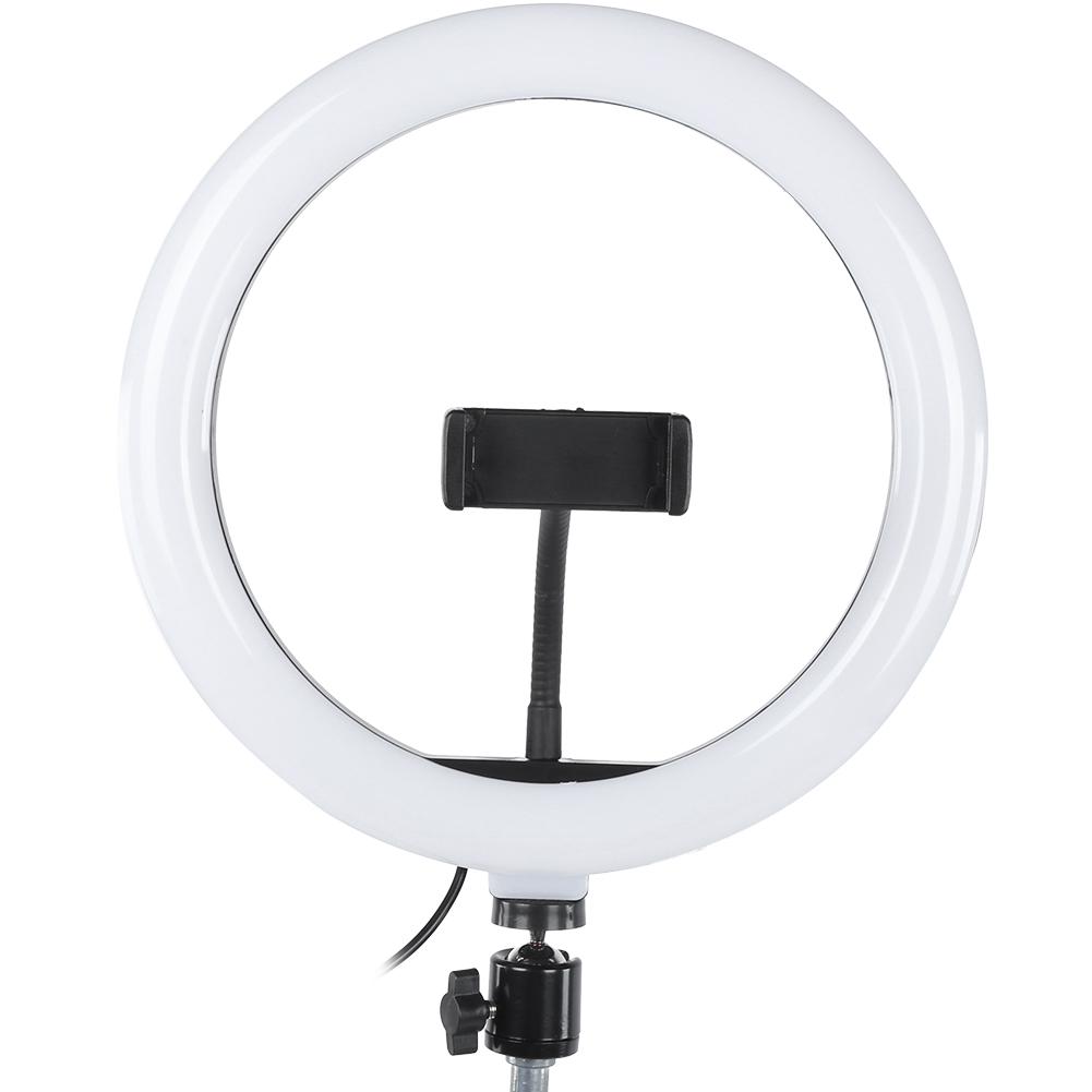 10Inch Ring Light RGB LED Dimming Video Studio Fill Light 3200‑6400K for Vlog Digital Camera