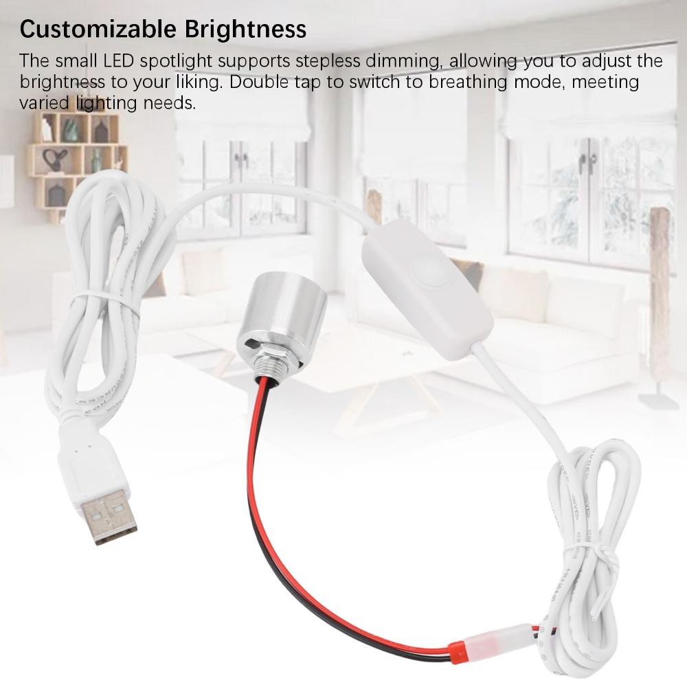 Neutral Light 4000K Spot Light 5V USB Powered Spotlight LED Accent Light  Jewelry Cabinet