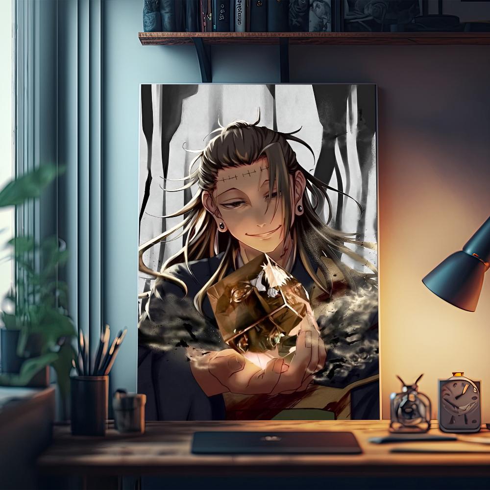 

Jujutsu Kaisen Suguru Geto Винтажные постеры Sticky Vintage Room Home Bar Cafe Decor Kawaii Room Decor 21cm×30cm NoFrame