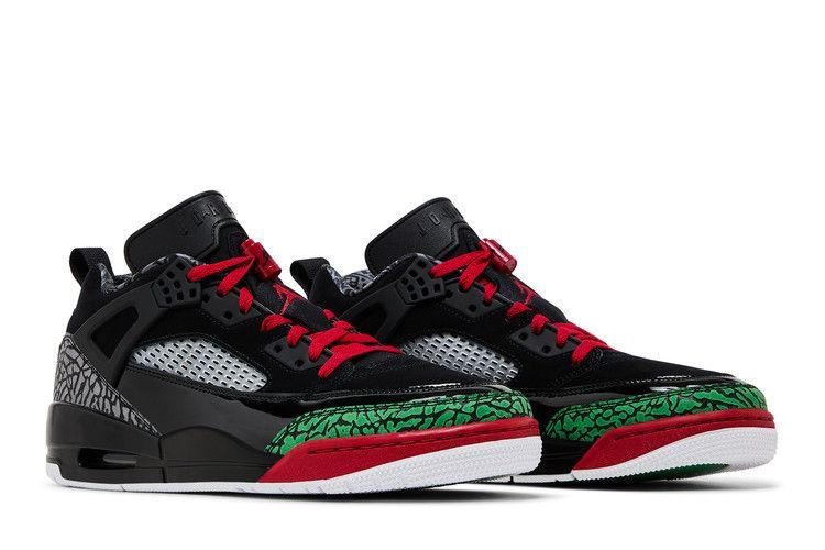 Jordan Spizike Low Black Classic Green White Varsity Red