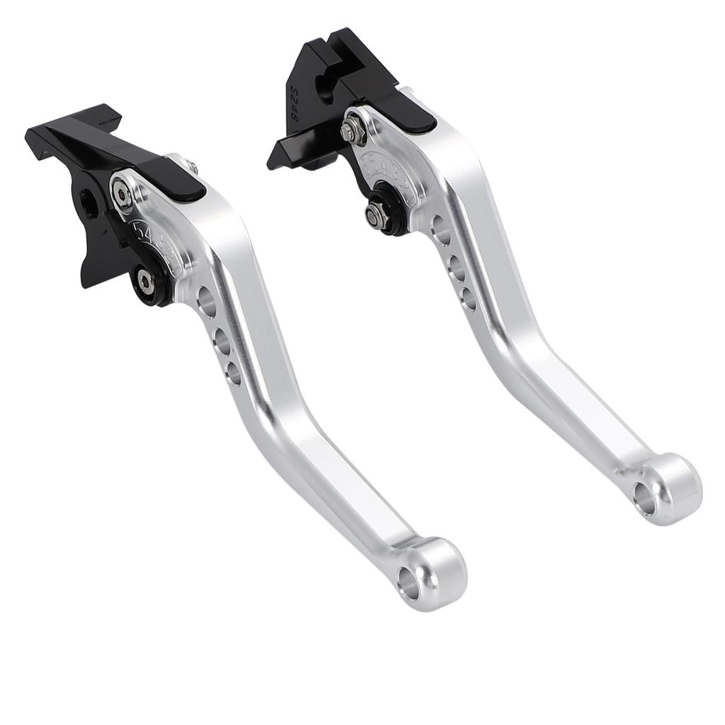 nakira Brake and Clutch Lever Set for and GSR600 V-Strom 250, GSR250, GSX250R, (Silver)