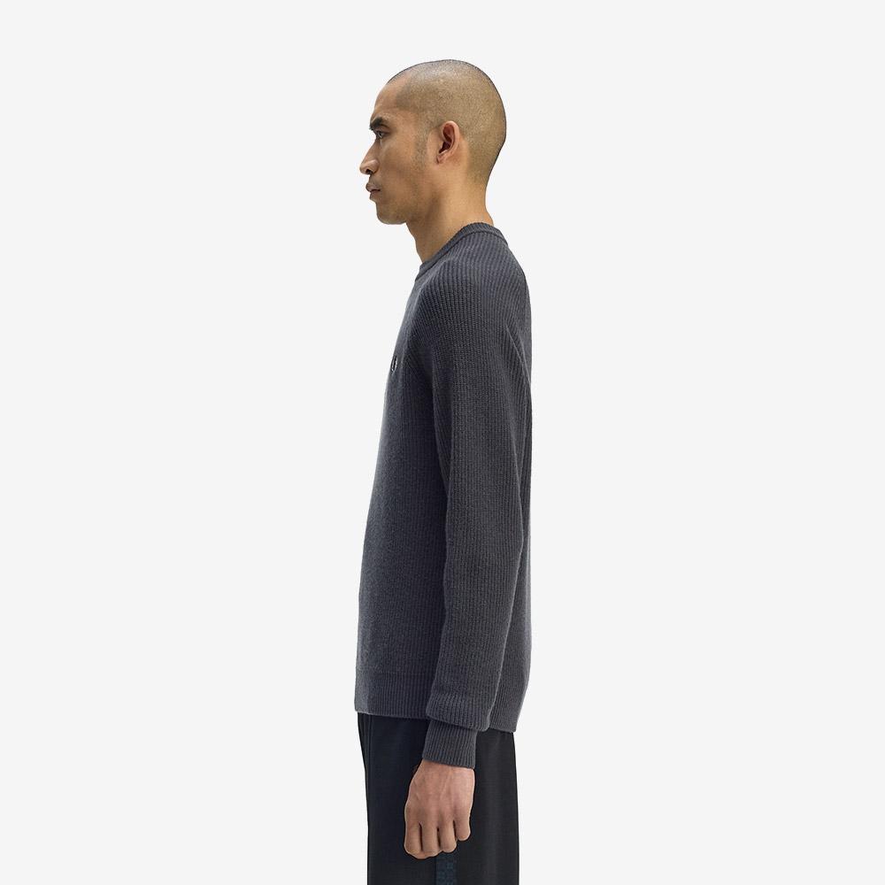 Fred Perry [Sharp] Lambswool Raglan Knit - Anchor Grey Afpm2531548-297