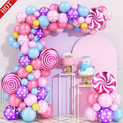 Regenbogen Ballon Helium Candy Rosa Pastell Ballon Geburtstag Garland Arch Kit Hochzeit Dekoration Mädchen Oh Baby Shower Party