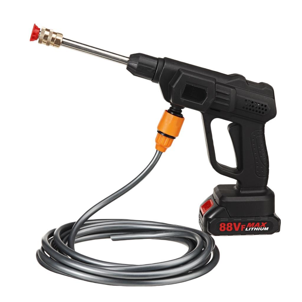 Portable High Pressure Car Wash Spray Guns Cordless Water Jet Gardening Washing Machine 88VF