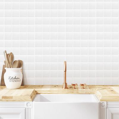 Waterproof Self Adhesive Tile Wall Stickers Oil-proof Anti Fouling Wallpaper Moisture-proof DIY Stove Sticker