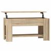  Coffee Table, Sonoma Oak 101x49x52 Cm, Wood-based Material