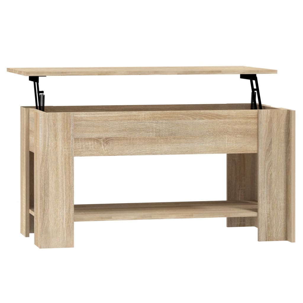  Coffee Table, Sonoma Oak 101x49x52 Cm, Wood-based Material