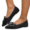 Fashion 2025 Slip on Pointed Toe Women's Flat Shoes Outdoor Plus Size Fashion Shallow Bow Tie Soft Sole Comfortable Casual Walking Flats