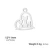 5pcs/Lot Stainless Steel Cute Animal Charms For Jewelry Making Cat Squirrel Bee Owl Elephant Koala Pendant DIY Accessories