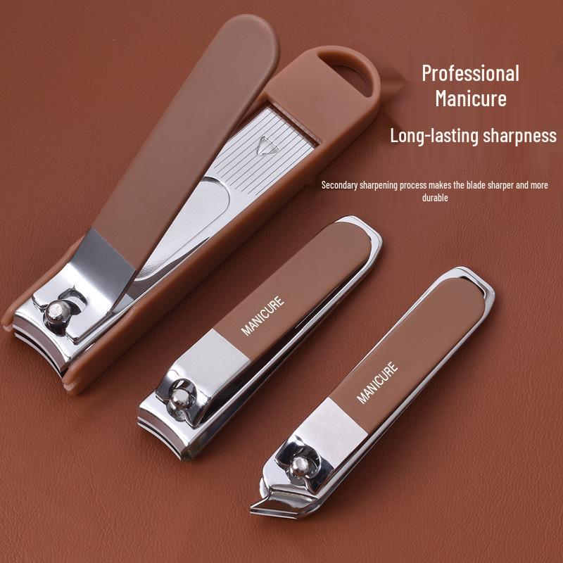 Anti-Splash Nail Clippers and Scissors Set - 6-Piece Boxed Household Nail Care Kit