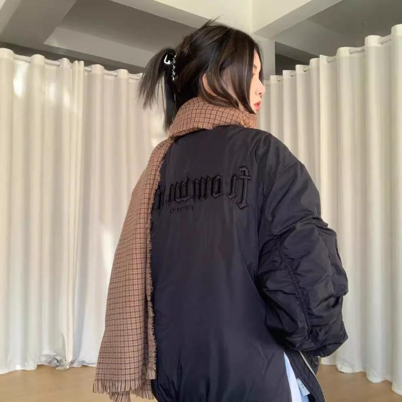 Guochao retro cotton jacket female design sense niche winter new pilot thickened baseball jacket cotton coat