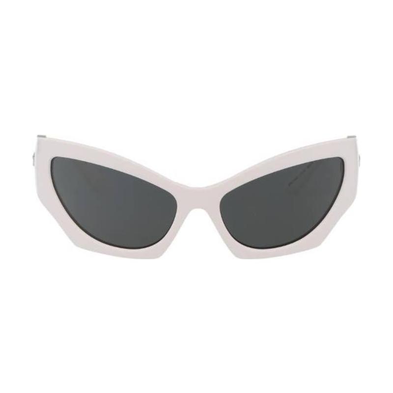 Versace Temple logo plate Acetate cat eye sunglasses women's white 6503677 0VE445031487-White 60