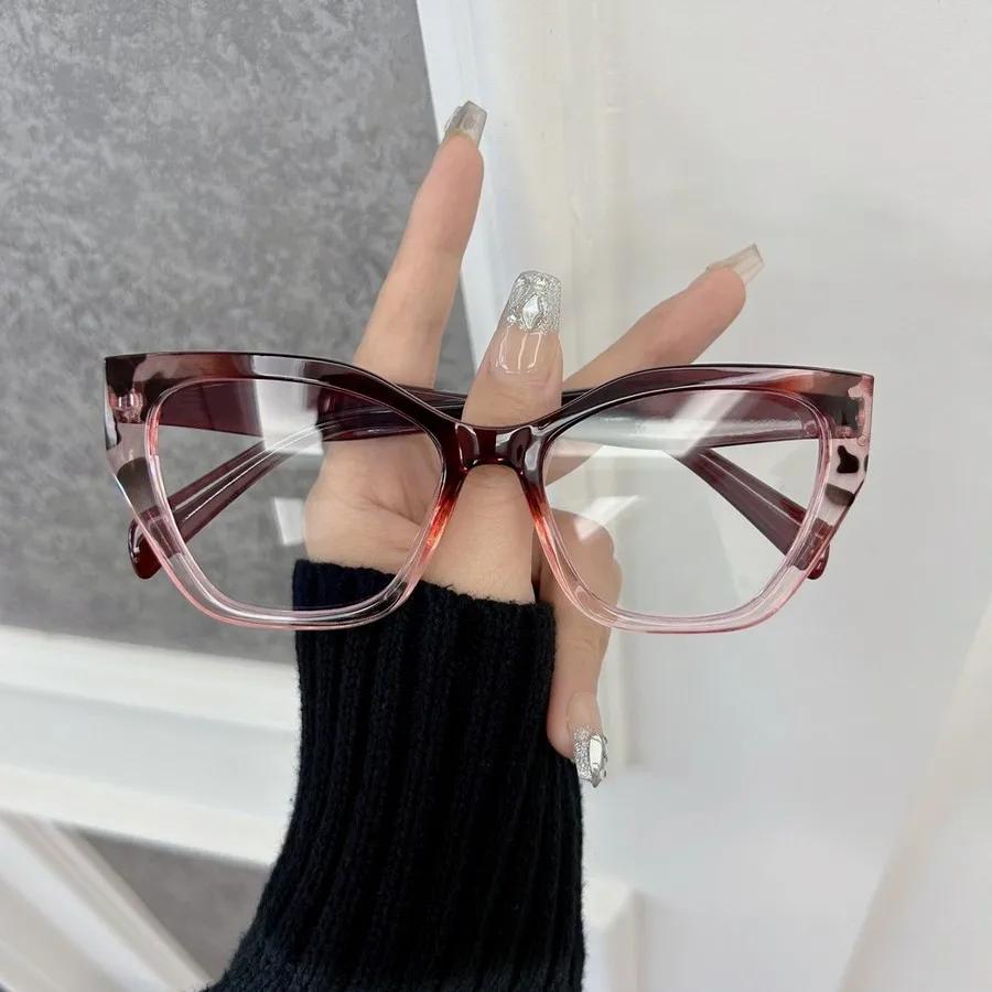 Fashion Stylish Cat Eye Eyeglasses Frames Women Men Transparent Clear Brand Designer Optical Cute Frame
