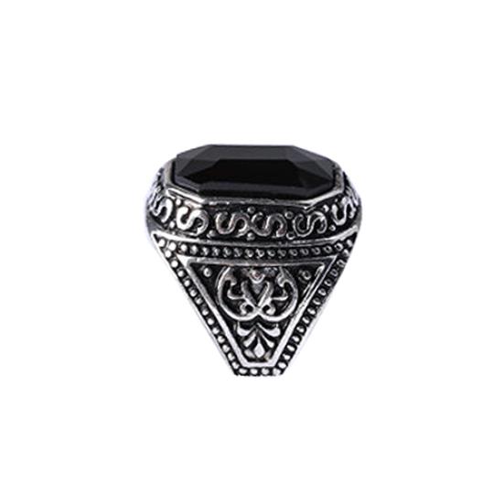 Men's Women's Lover Vintage Carved Geometric Resin Alloy Party Jewelry Ring