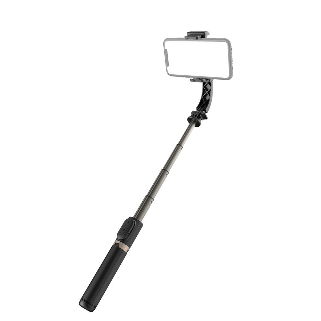 Uttrekkbart trådløst BT Selfie Stick håndholdt Gimbal Stabilizer Stativ med avtakbar fjernkontroll