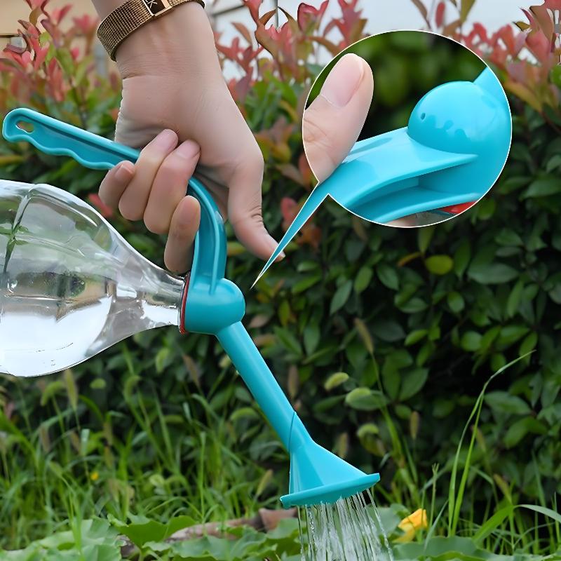 Long-spouted Watering Can with Spray Nozzle Multi-function Device for Plant Nurturing