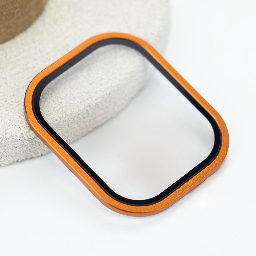 Gehärtetes Glas HD Vollfolie Metall Kratzfester Bumper Displayschutz kompatibel Für Apple Watch Ultra 3 2 49mm