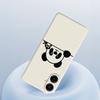 For Samsung Galaxy A07 4G Case Panda Head Pattern Printing Straight Edge TPU Phone Back Cover