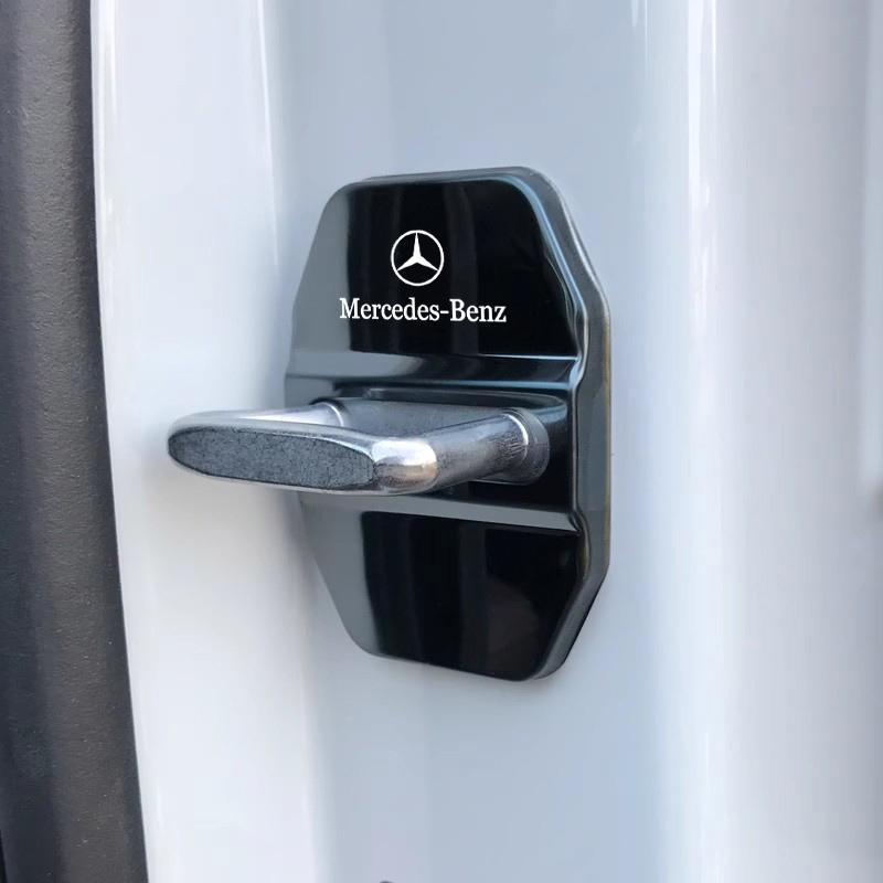 4 Pezzi Copri Serratura Portiera Auto Protettore in Acciaio Inossidabile Per Mercedes Benz AMG GLE GLS CLA CLE GLC CLS GLA W223 W213 W206 W464 W247Q1