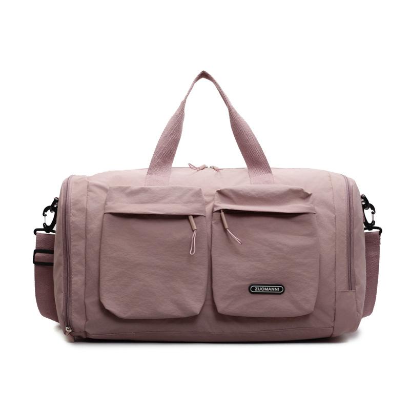 

Сумка для коротких поездок с сухим и мокрым отделением, женская, ручная, большая дорожная сумка с множеством карманов для хранения, для беременных женщин для родов one size fits all розовый