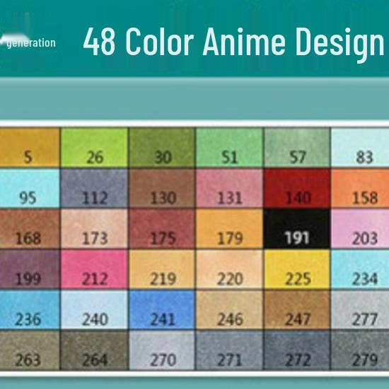 Fakale 2nd Gen Finecolour Anime Markers Set, 160 Oil-Based Professional Student Colors