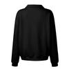Damenmode Lässiges Sweatshirt mit Stehkragen und Reißverschluss und langen Ärmeln