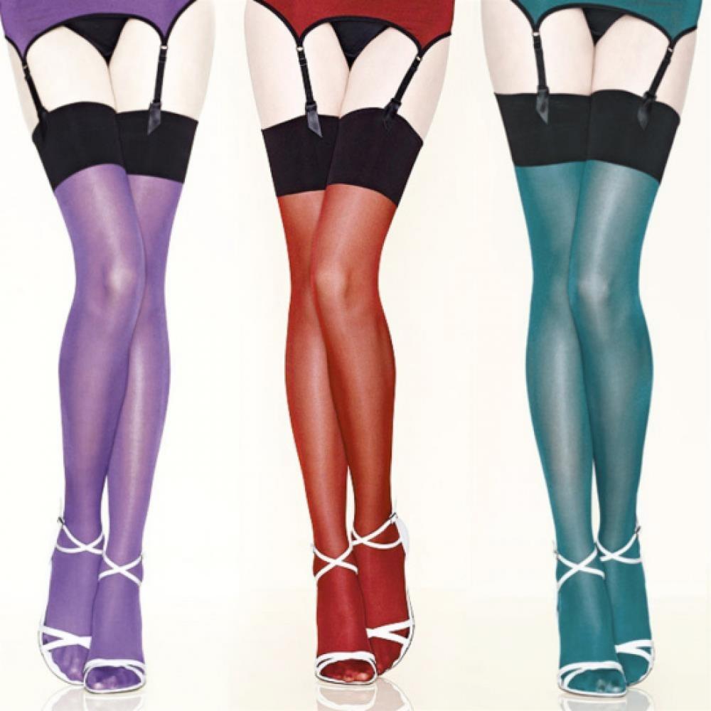 New ArrivalS Open Run Women S coStume Party Look gloSSy Color meSh StockingS