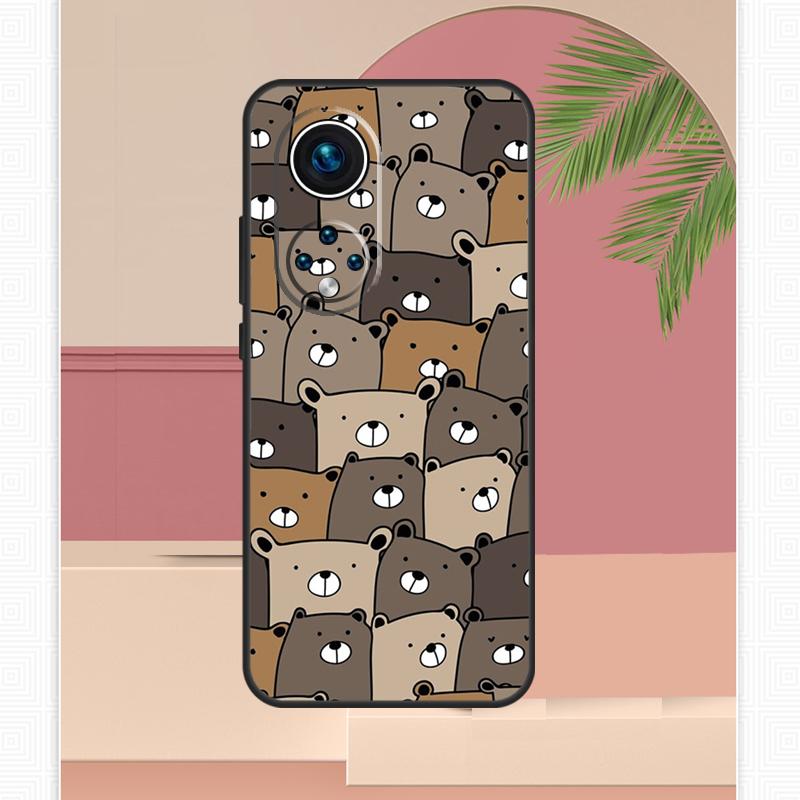 Grizzly Bear Case For Honor Magic 5 6 7 8 Pro Honor 400 Lite 200 X9c X9b X9a X8b X8a X8c 50 70 90 Cover