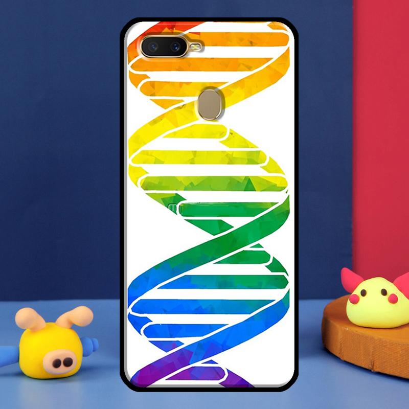 Science DNA Chemistry Case For Oppo A16 A76 A96 A58 A78 A98 A5 A9 A91 A15 A17 A77 A52 A72 A74 A94 A54S A57S Cover
