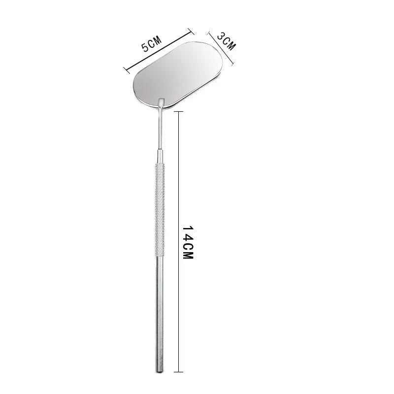Stainless Steel Eyelash Inspection and Magnifying Mirror for Beginners
