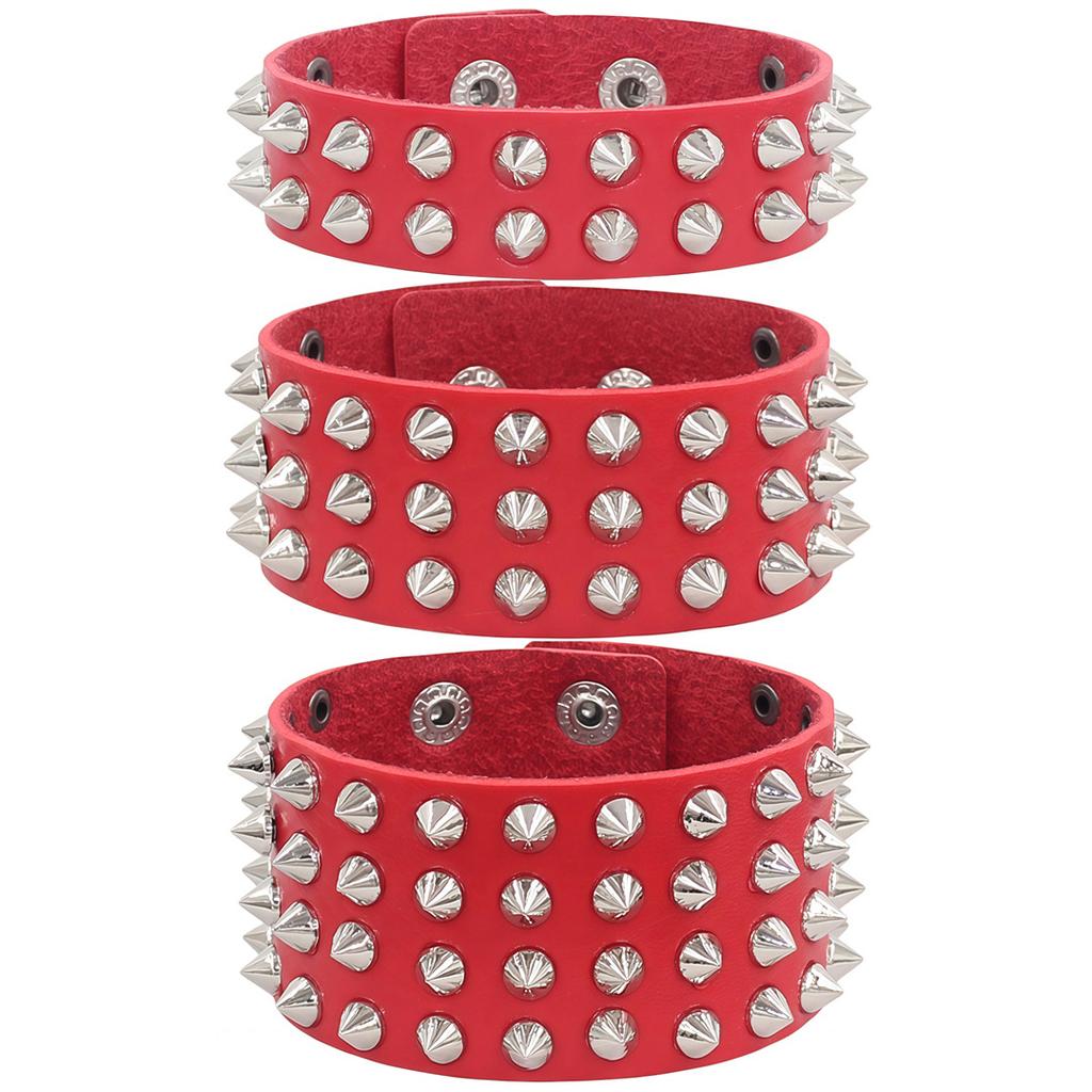 DIEZI Punk Vintage Gothic Goth Men Wrap Bracelet For Women Harajuku Black PU Leather Rivet Charm Bracelet Bangles Jewelry