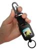 Retractable Mountaineering Buckle with Free Expansion Windup Badge Holder Suitable for Store Keys Mini Flashlight