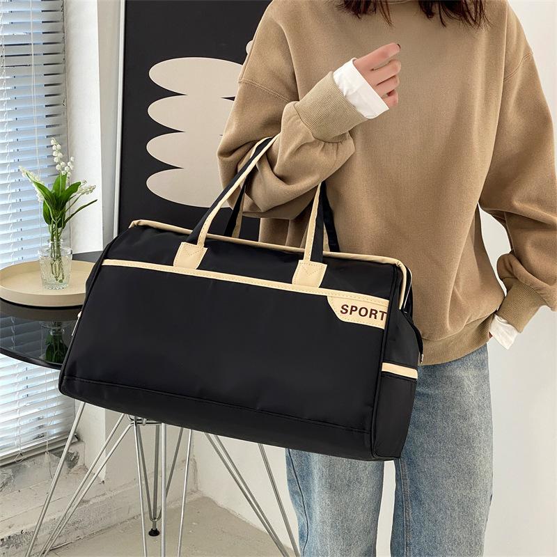 2025 Neue Einfache Mode Tourentasche Freizeit Kurzstrecken Reisegepäcktasche Oxford Wasserdicht Große Kapazität Sport Fitness Tasche Unisex Yoga Tasche