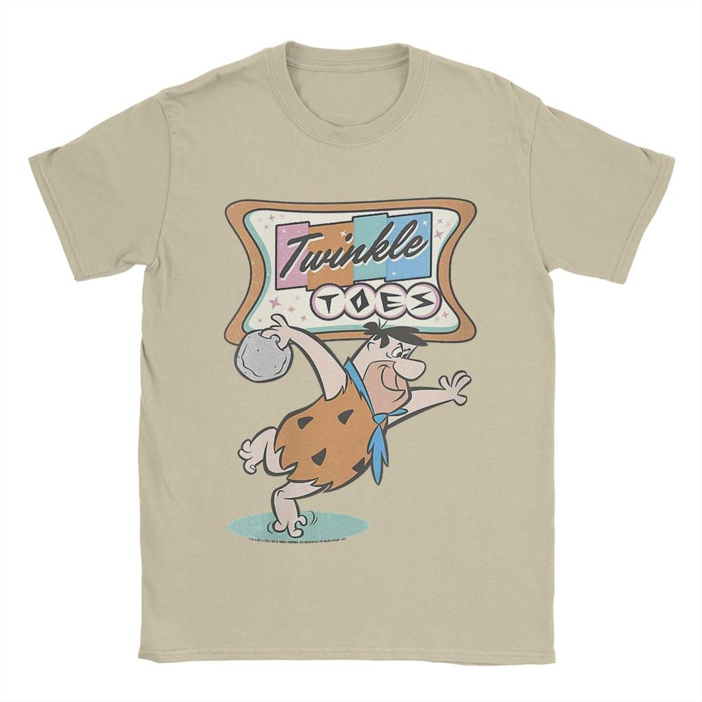 The Flintstone Twinkle Toes Bowling Alley Shirt Accessories Men Women Cotton Novelty T-shirt Short Sleeve Tops Classic